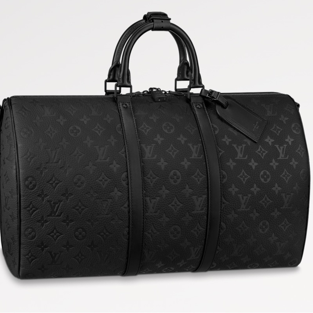 Louis Vuitton 
Keepall Bandoulière 50 - M59025 Matt black embossed